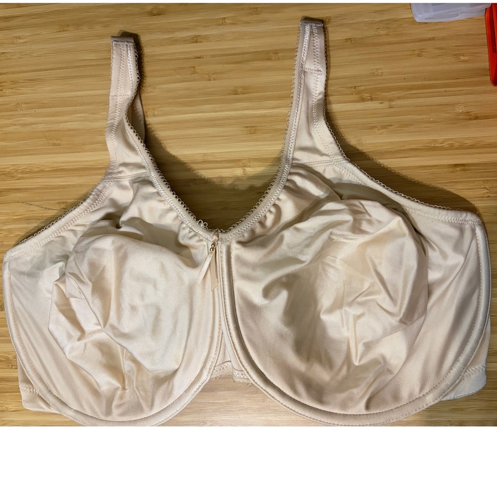 Wacoal 855192 Beauty Full Figure Seamless Unlined Underwire Bra US Size 40H Sand
